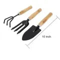 Pack of 3 Gardening tool set Wooden Handle