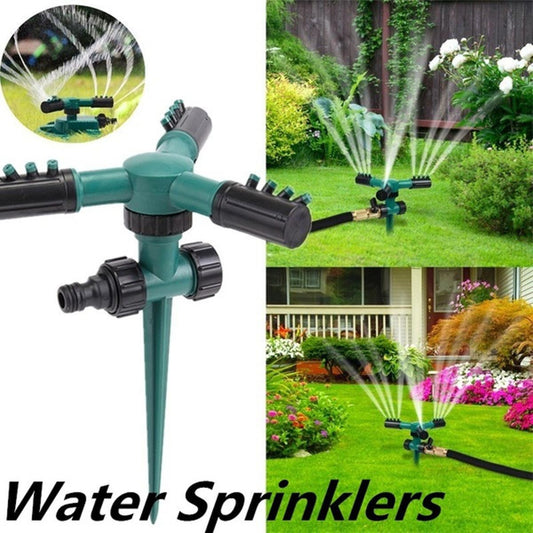 TD Lawn Sprinkler, Automatic Rotating Adjustable Garden Sprinkler Irrigation System