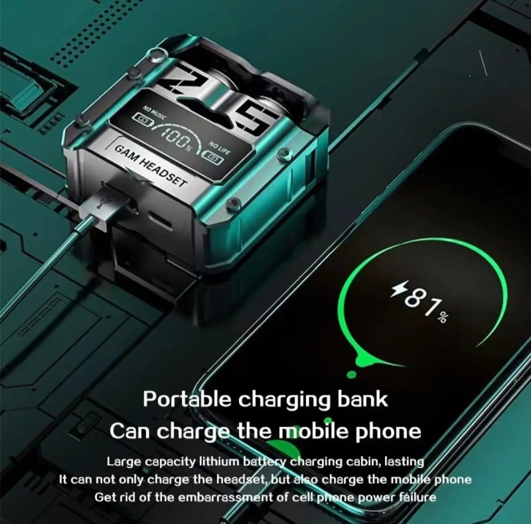 M25 Wireless Gaming Earbuds - Airpod pro-A31 & M90- M10 TWS Airbuds - M25 Wireless